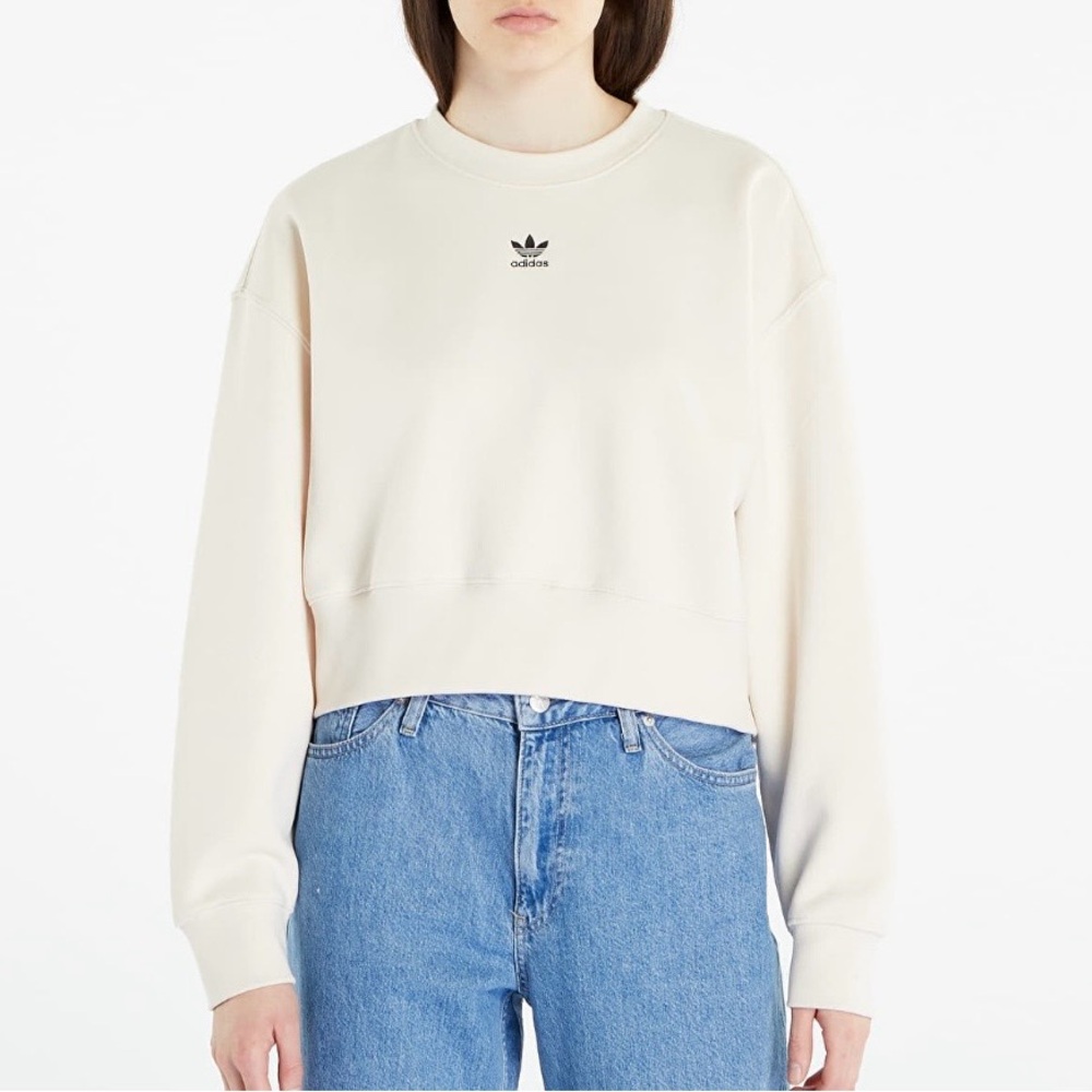 Adidas Cropped Loose Fit Sweatshirt